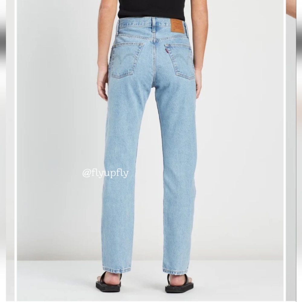 NWT Levi’s 501 Straight Cropped Jeans in Light Wash - Picture 4 of 13